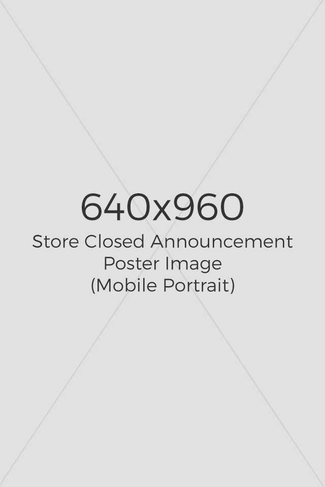 sorry we're closed, comeback later